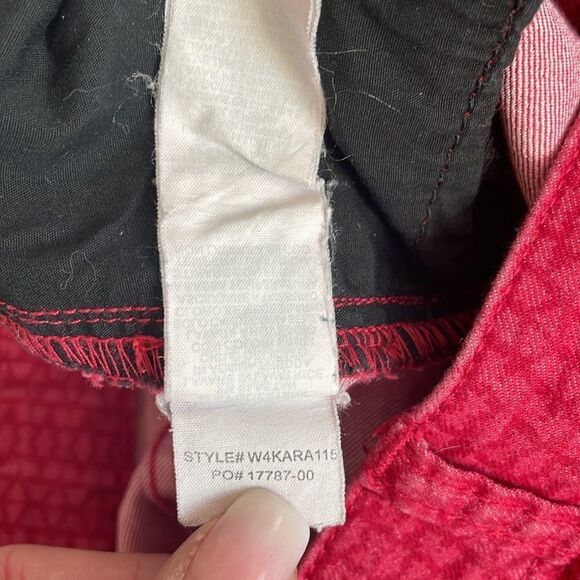 Prana•Kara•Organic Cotton•Red•size 0/25• like new (B-1534) - Picture 6 of 12